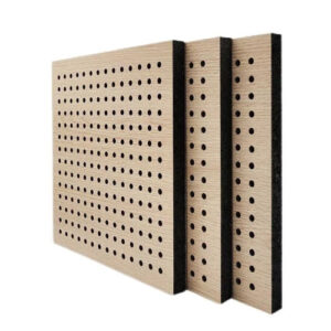 Perforated 3D Model Design Interior Sound Absorbing Wooden Acoustic Panel