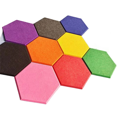 Soft Pet Polyester Hexagonal Sound Absorption Slat Board Wall Acoustic Panel