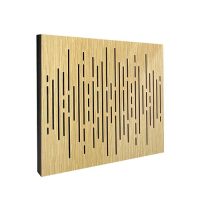 Custom Wall Absorbing Carved Wood Acoustic Art Panel